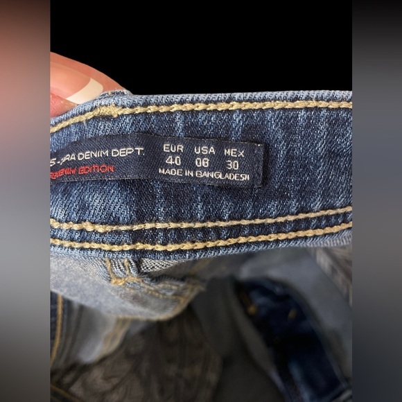 Zara The Japanese Edition Skinny Cropped Jeans- Size 8 - Picture 4 of 5